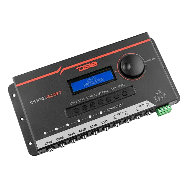 DSP2.6DBT DS18 2-Channel In and 6-Channel Out Digital Sound Processor (DSP) with Bluetooth and LCD Screen - Image 3