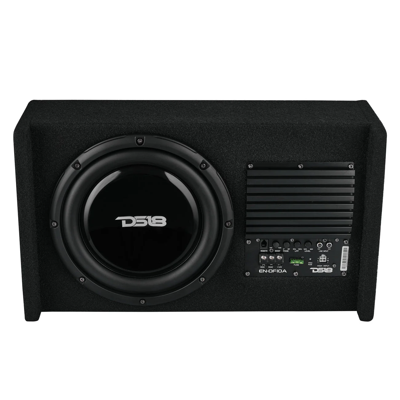 EN-DF10A Loaded Amplified Shallow Down Fire Subwoofer Enclosure 250 Watts Rms - Image 4