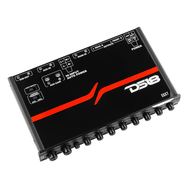 EQX7 DS18 High Volt 7-Band Equalizer with High Level Input and Auto Turn On - Image 5