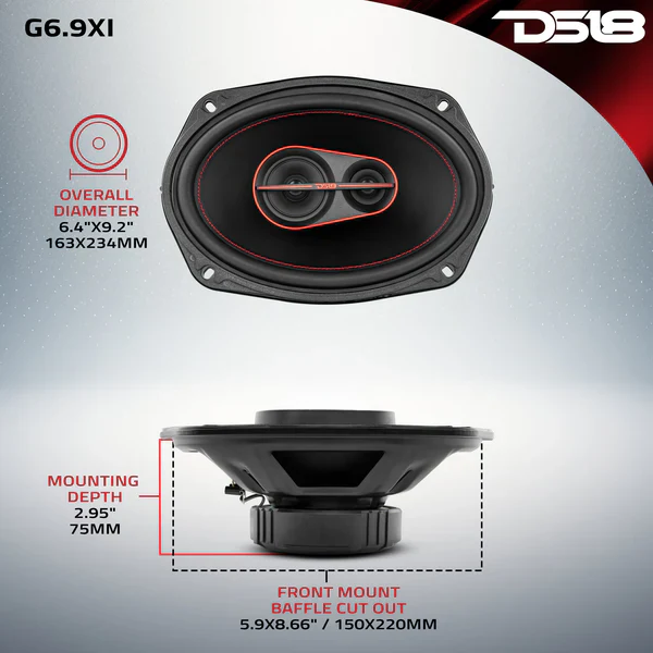 G6.9XI DS18 GEN-X 6x9 4-Way Coaxial Speakers 60 Watts Rms 4-Ohm - Image 7